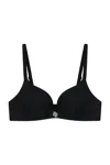 God Save Queens Women's Second Skin Teardrop Bra Black In Black