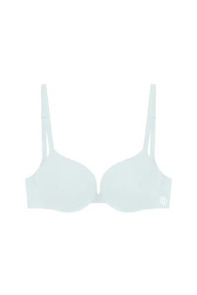 God Save Queens Women's Second Skin Ultimate Push-up Bra Light Blue