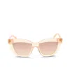 G.o.d Thirty Three Goldie Sunglass With Light Brown Lens