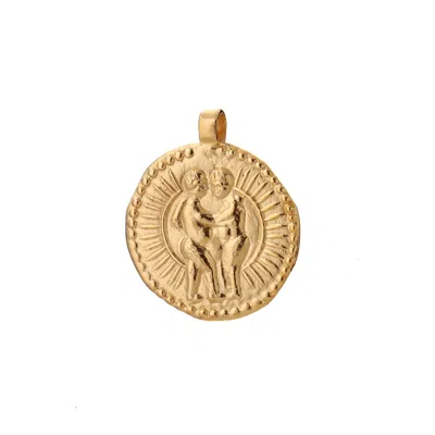 Goddess Charms Women's Gemini Zodiac Charm - Gold