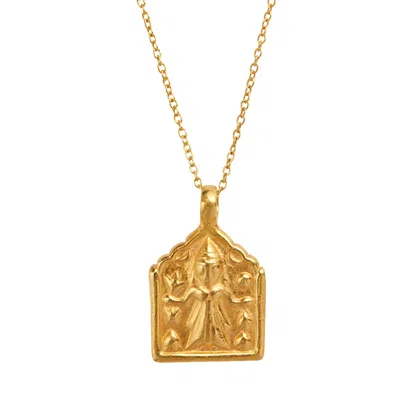 Goddess Charms Women's Goddess Of Magic Charm Necklace - Gold - Mystic Divine Wisdom