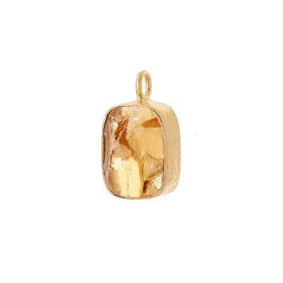 Goddess Charms Women's Gold Elemental Crystal - Citrine - Fire Zodiac Signs