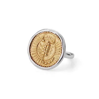 Goddess Charms Women's Gold / Silver Scorpio Zodiac Ring