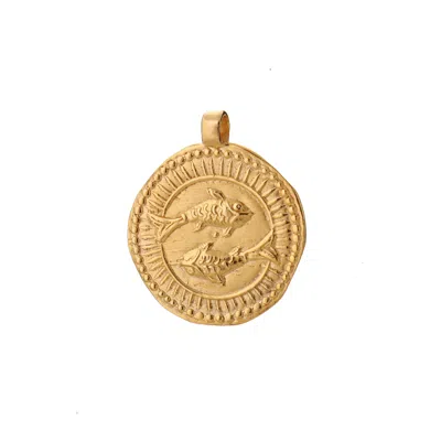 Goddess Charms Women's Pisces Zodiac Charm - Gold