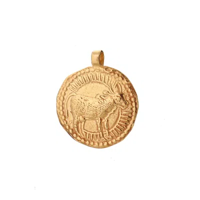Goddess Charms Women's Taurus Zodiac Charm - Gold