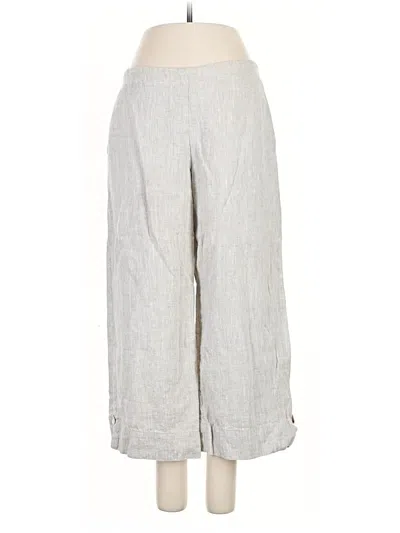 Pre-owned Goddess Gear Linen Pants In Gray