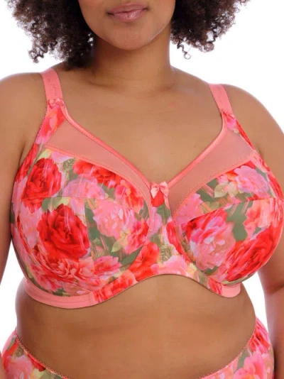 Goddess Kayla Side Support Bra In Rose Garden