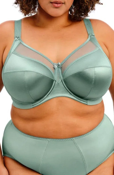 Goddess Keira Full Figure Underwire Bra In Green