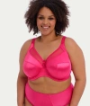 Goddess Keira Satin Side Support Bra In Emerald