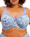 Goddess Kayla Full Figure Underwire Bra In Blue
