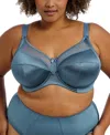 Goddess Plus Size Keira Underwire Full Coverage Bra In Blue