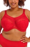Goddess Verity Banded Full Coverage Bra In Haute Red