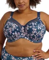 Goddess Kayla Full Figure Underwire Bra In Blue