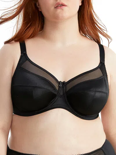 Goddess Women's Keira Satin Side Support Bra In Black