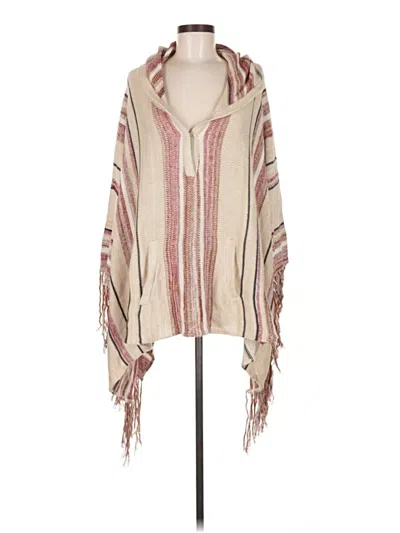 Pre-owned Goddis Poncho In Brown