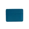 Godi. Men's Blue / Silver Handmade Leather Card Case - Steel Blue In Multi