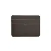 Godi. Men's Brown / White Handmade Leather Card Case - Coffee And Ivory