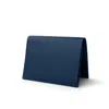 Godi. Men's Handmade All In One Compact Wallet - Navy Blue In Blue