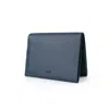 Godi. Men's Handmade Bifold Leather Wallet - Navy Blue In Blue
