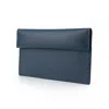 Godi. Men's Handmade Compact Leather Coin And Card Holder - Navy Blue In Blue