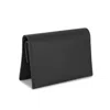 Godi. Men's Handmade Leather Coin & Card Wallet - Black In Black