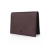Godi. Women's Black / Red Handmade Bifold Leather Wallet - Oxblood In Multi