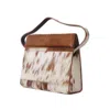 Godi. Women's Brown / White The Christy Handmade Adjustable Mini Shoulder Bag -  Cow Hair Natural In Multi