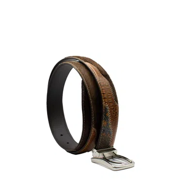 Godi. Women's Full-grain Cowhide Hair-on Belt In Brown – Calfskin Lined, Handmade In London