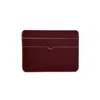 Godi. Women's Red / White Handmade Leather Card Case - Oxblood And Ivory