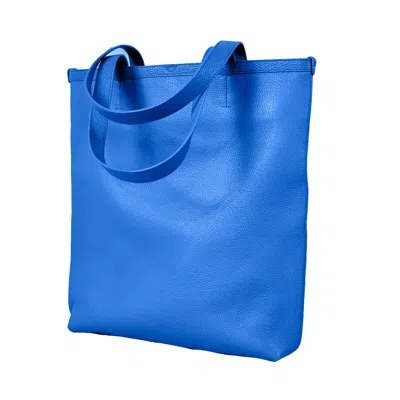 Godi. Women's The Ivy Handmade Leather Tote Bag In Cobalt Blue