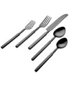 Godinger 18/10 Cubit Matte Black 20pc Flatware Set In Gray