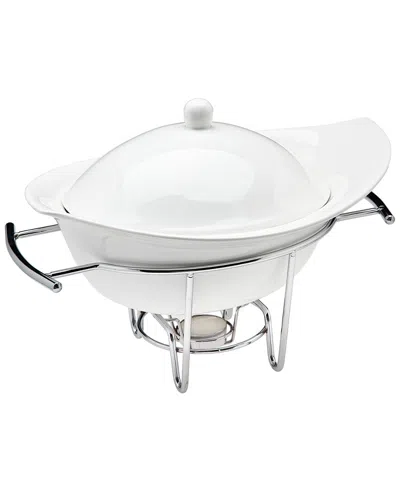 Godinger 1qt Natura Ceramic Warmer In White