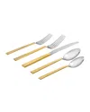 Godinger 20-piece Gold Harrington Flatware Set In Gold