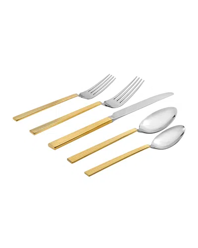 Godinger 20-piece Gold Harrington Flatware Set