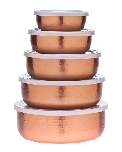 Godinger 5pc Copper Bowls In Metallic