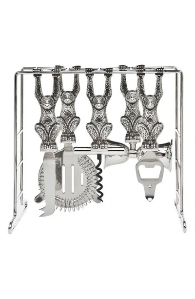 Godinger 6-piece Monkey Bar Tool Set In Silver