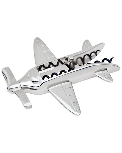 Godinger Airplane Corkscrew In Silver
