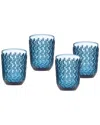 Godinger Alba Blue Double Old-fashioneds, Set Of 4