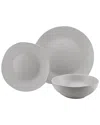 Godinger Aspero Stoneware 12pc Dinnerware Set In Gray