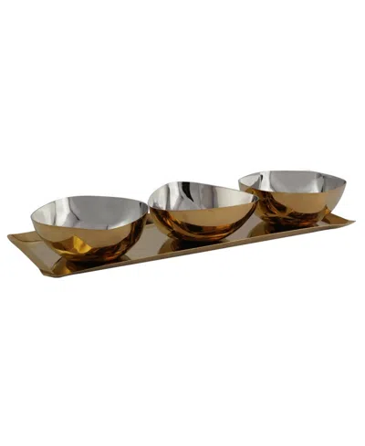 Godinger Auburn 4-pc. Serveware Set In Gold