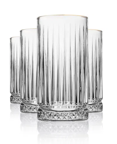 Godinger Avenue Highball, Set Of 4 In Transparent