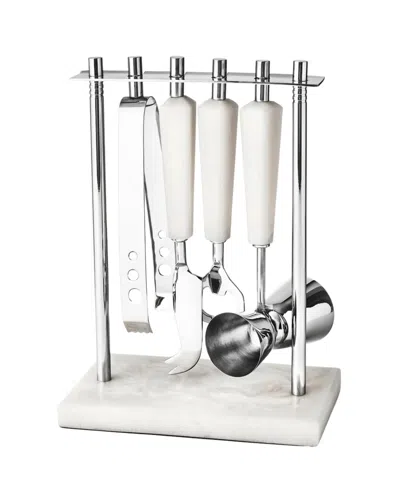 Godinger Azure Bar Tool, Set Of 4 In White