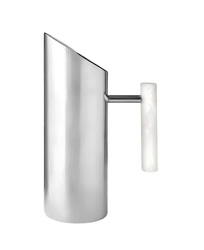 Godinger Azure Resin Beverage Pitcher In Silver