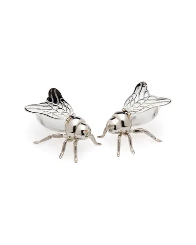 Godinger Bee Salt & Pepper Shakers In Metallic