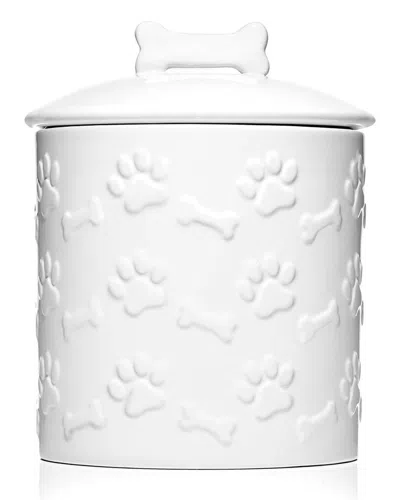 Godinger Best Friend Treat Canister In White