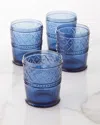 Godinger Blue Claro Double Old-fashioned Glasses, Set Of 4