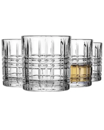 Godinger Boundary Double Old Fashion Set Of 4 In Clear