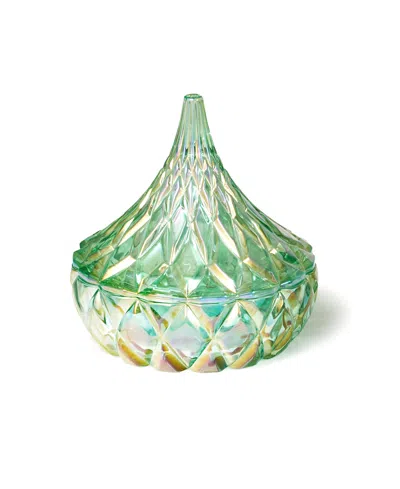 Godinger Candy Dish, Iridescent Hershey's Kiss In Green