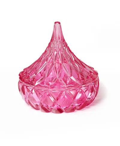Godinger Candy Dish, Iridescent Hershey's Kiss In Pink