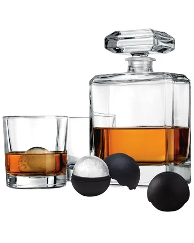 Godinger Chateau Decanter 5pc Gift Set In Transparent
